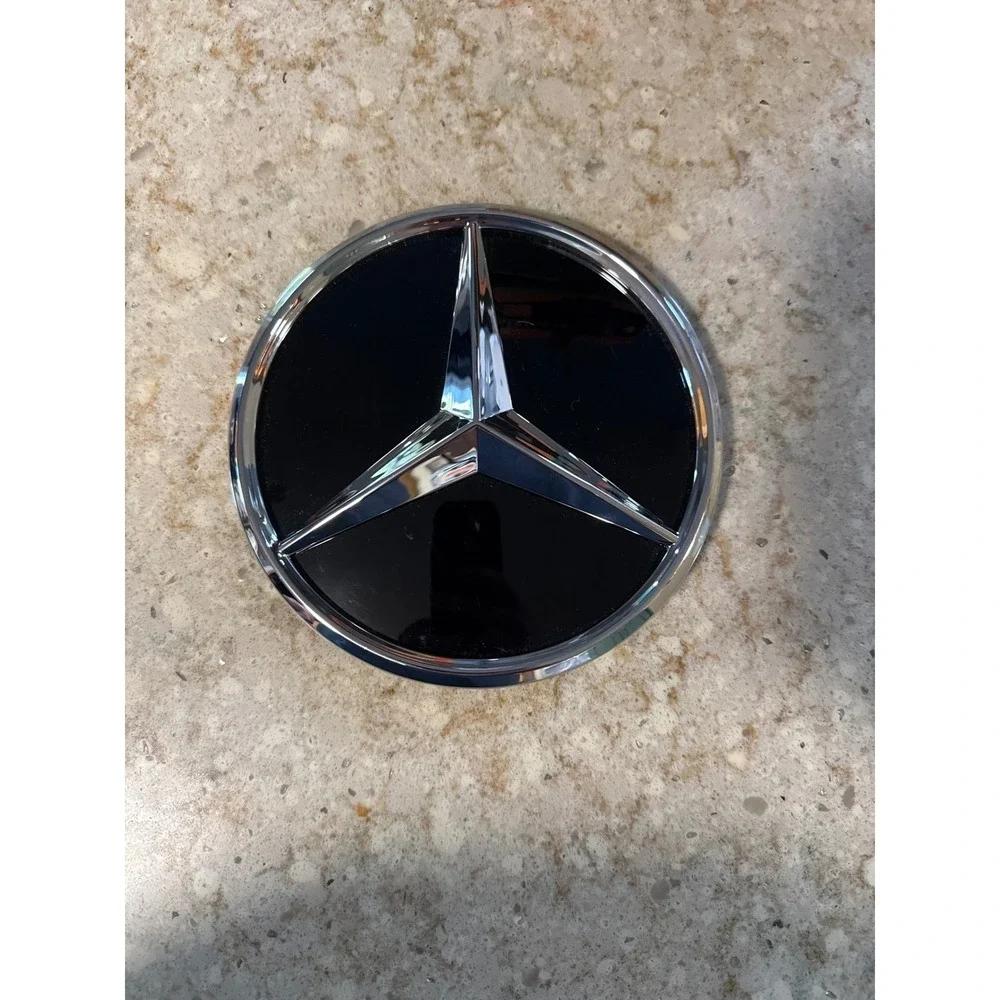 Mercedes Benz Front Grille Star Emblem Black Chrome OEM A0008881000 Germany
